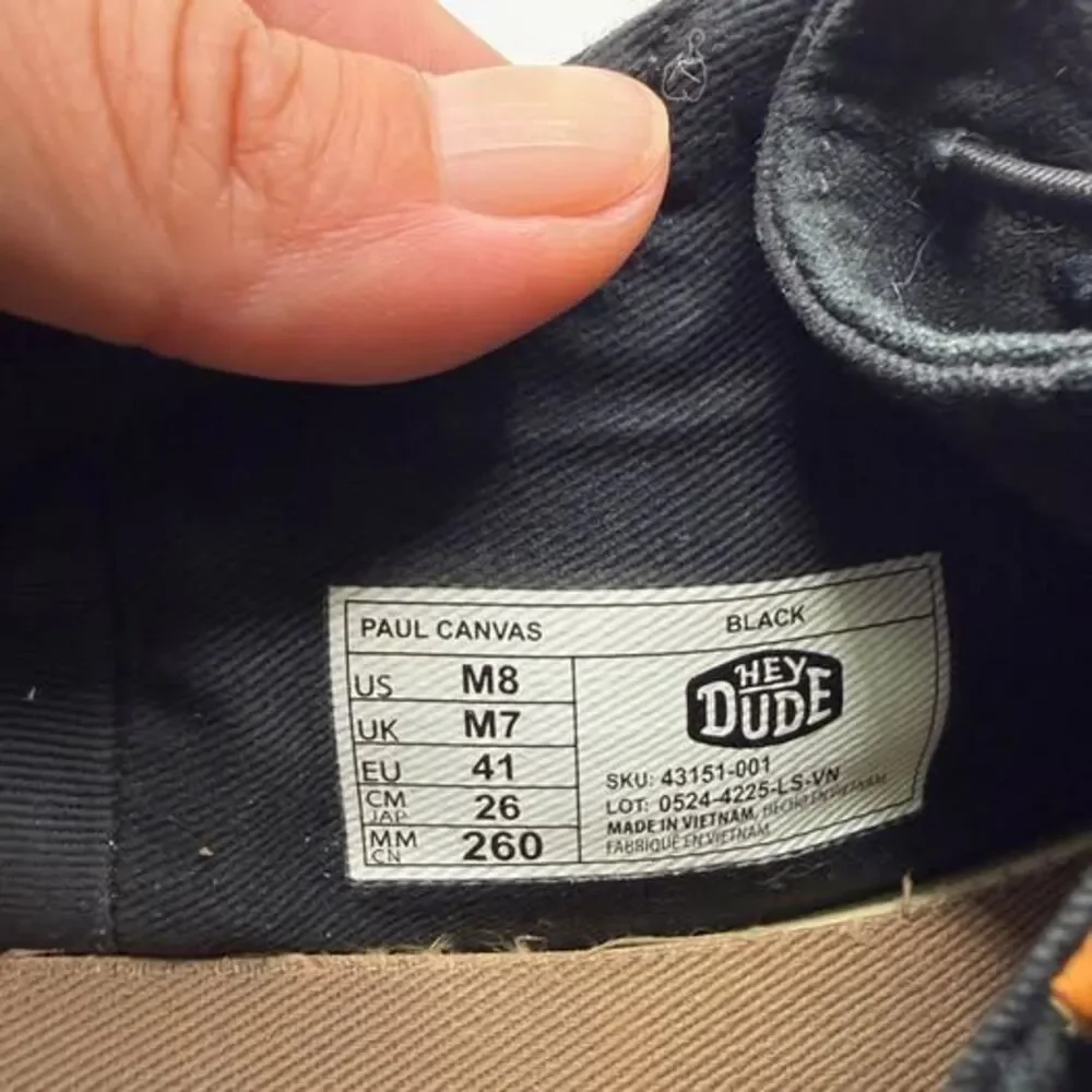 Hey Dude men’s black